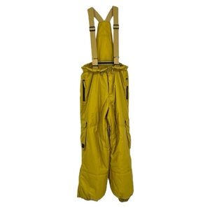 Free People Yellow Winter Ski Snowboarding Snow Pants Bib Overalls S SAMPLE